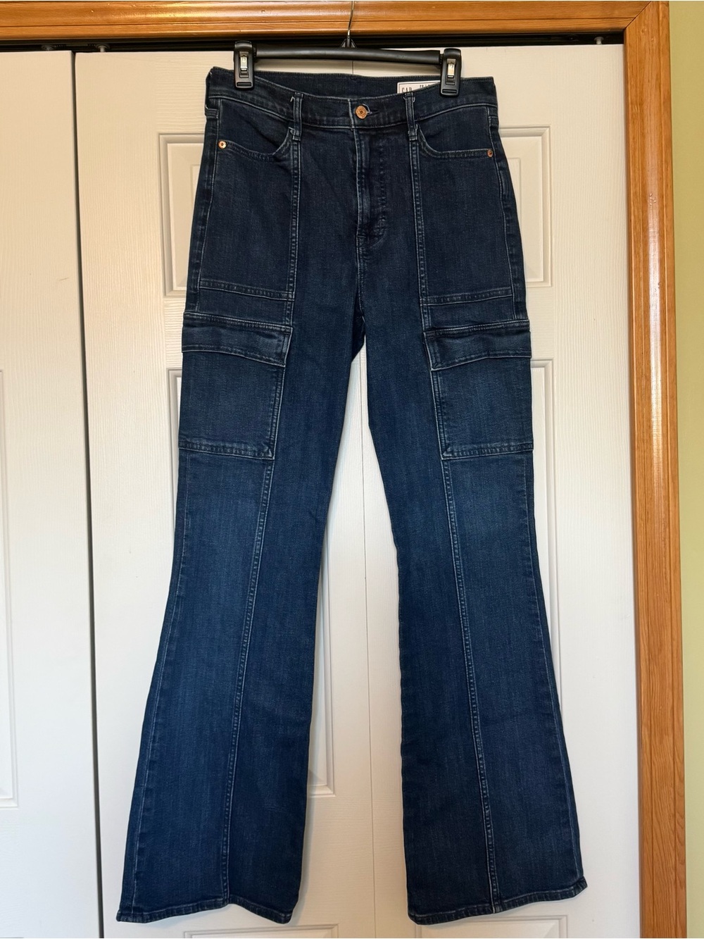 Gap 70s Flare High Rise Carpenter Jeans Size 8 Tall